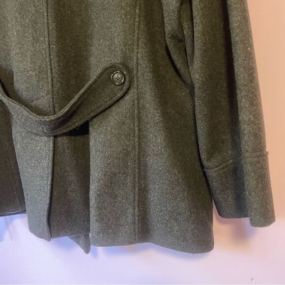 NEW Andrea XL 100% Wool Charcoal Black Peacoat - Picture 8 of 8